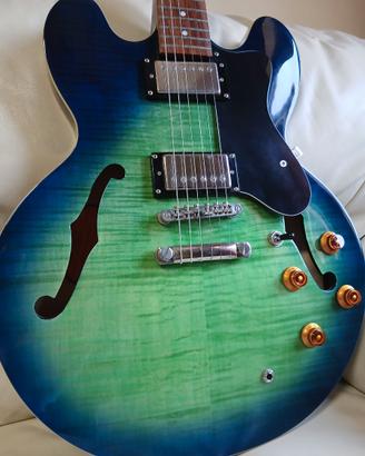 Epiphone ES335 DOT Deluxe Limited Edit. Aquamarine