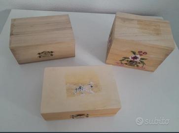 PORTA OGGETTI  DIPINTI A MANO