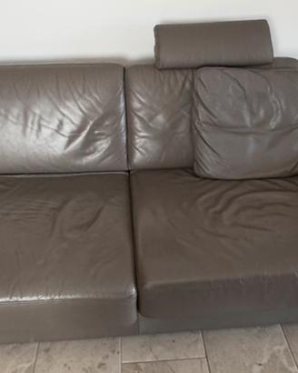 Dibano letto in pelle