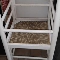 4 sedie massello bianche