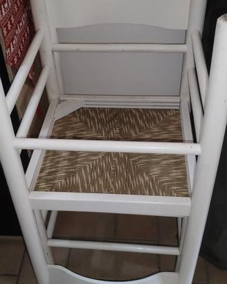 4 sedie massello bianche