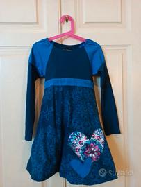 💙 Abito fantasia Desigual - blu scuro con cuori💙