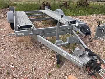 Rimorchio trasporto auto 1300 Kg. 361 x 185 cm