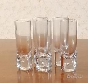Bicchieri Vintage anni '80 in Cristallo