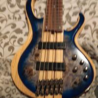 Ibanez BTB846-CBL Cerulean Blue Burst Low Gloss.