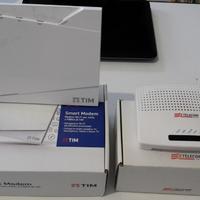 Modem FIBRA NUOVO wifi +3modem tim vodafone