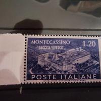 Serie ITALIA REPUBBLICA 1951 "Montecassino" 2 Val.