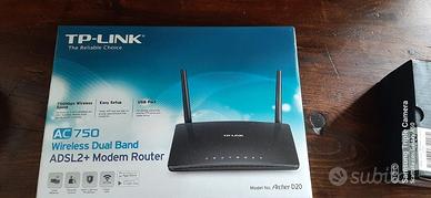 Modem Router ADSL2+ Wireless Dual Band AC750