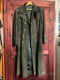 Cappotto in camoscio verde originale anni ‘70