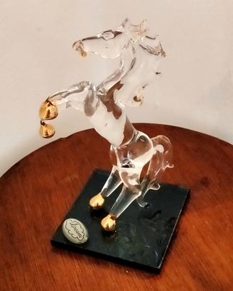 Vintage scultura Cavallino rampante 