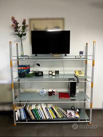 Libreria Moderna in Vetro e Alluminio