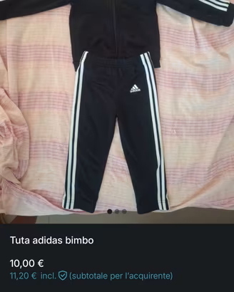 tuta bimbo adidas