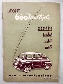 LIBRETTO USO  MANUT. ORIG.LE FIAT 600 MULTIPLA '56