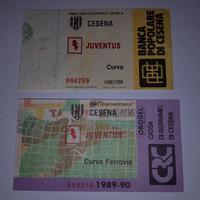 Due biglietti Serie A Cesena-Juventus