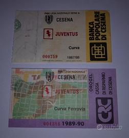Due biglietti Serie A Cesena-Juventus