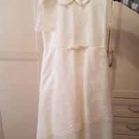 Vestito da cerimonia color panna per bambina