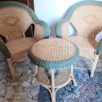 Set sedie e tavolino