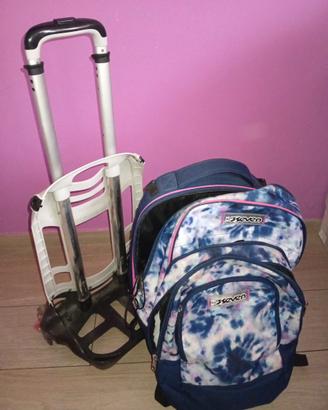 Zaino scuola Seven 2 in 1 con carrellino