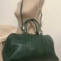 Borsa in pelle verde