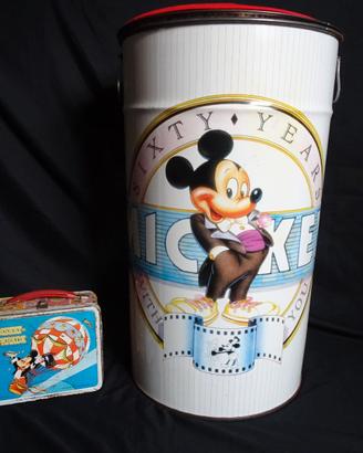 BARILE IN LATTA WALT DISNEY CON SEDUTA MARCA G.B