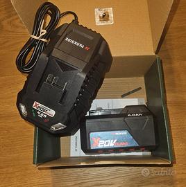 batteria e caricabatterie 20v parkside 