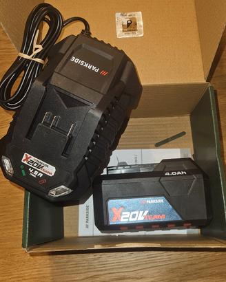 batteria e caricabatterie 20v parkside 