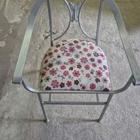 Set 13 sedie  in ferro con seduta imbottita