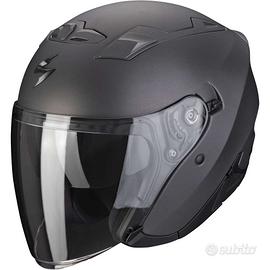 CASCO JET SCORPION EXO 230 TITANIO DOPPIA VISIERA