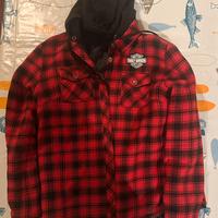 Giacca Jarley Davidson Tg L cappuccio a quadri