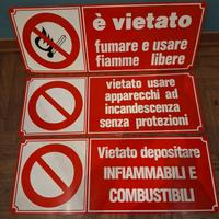 Cartelli infiammabili 