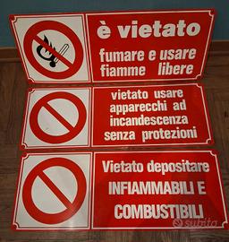 Cartelli infiammabili 