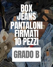 BOX 10 JEANS FIRMATI GRADO B