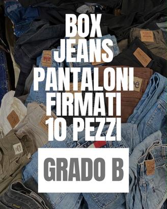BOX 10 JEANS FIRMATI GRADO B