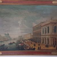 Dipinto olio su tela riproduzione Luca Carlevarijs