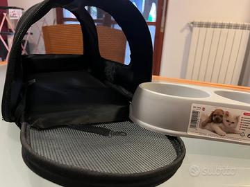 Trasportino e ciotola