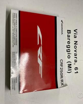 MANUALE USO MANUTENZIONE E ASSETTO X HONDA CRF 250