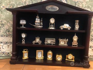Espositore in legno Le Temps + 15 orologi