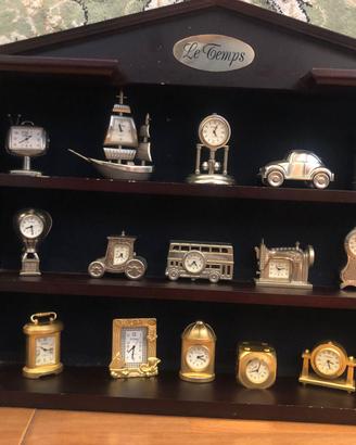 Espositore in legno Le Temps + 15 orologi