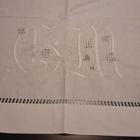 antico  lenzuolo ricamato