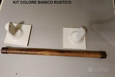 Cottoveneto, kit portarotolo, 2 supporti + bastone