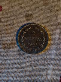 Moneta 2 Pesetas  1937