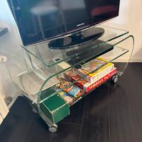 Mobile porta tv in cristallo
