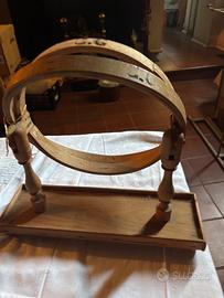 Telaio vintage da ricamo/lavori tessili da tavolo,
