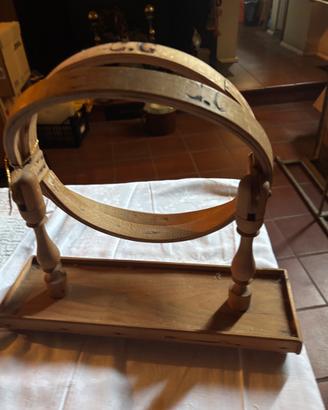 Telaio vintage da ricamo/lavori tessili da tavolo,