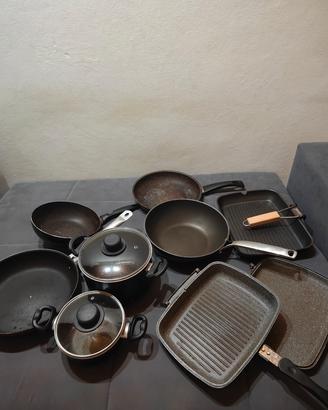 padelle, pentole e bistecchiere, anche pezzi singo