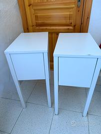 Coppia comodini bianchi Ikea