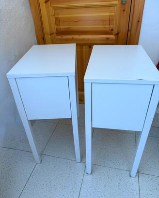Coppia comodini bianchi Ikea