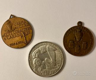 3 Medaglie storiche originali anni ‘30-‘50