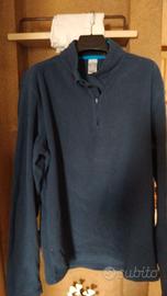 FELPA UOMO DI LANA BRAND QUECHUA COLORE BLU