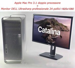 Apple Mac Pro 8 core + monitor 24 pollici